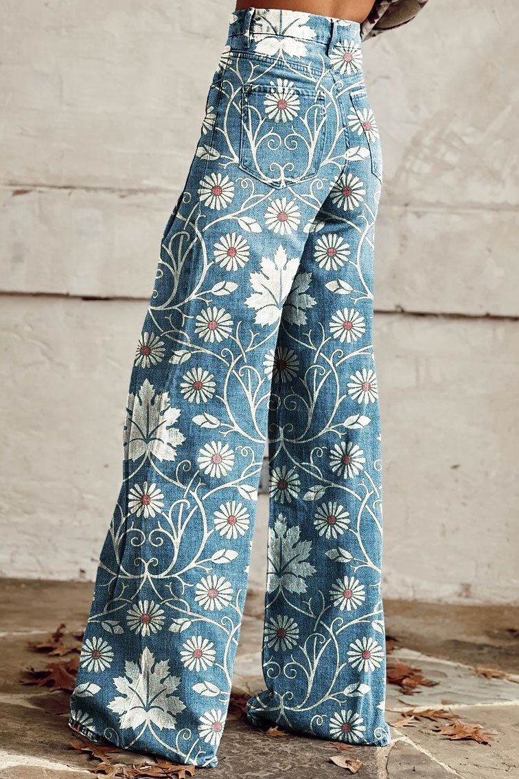 Violeta | Boho Charm Wide-Leg Pants
