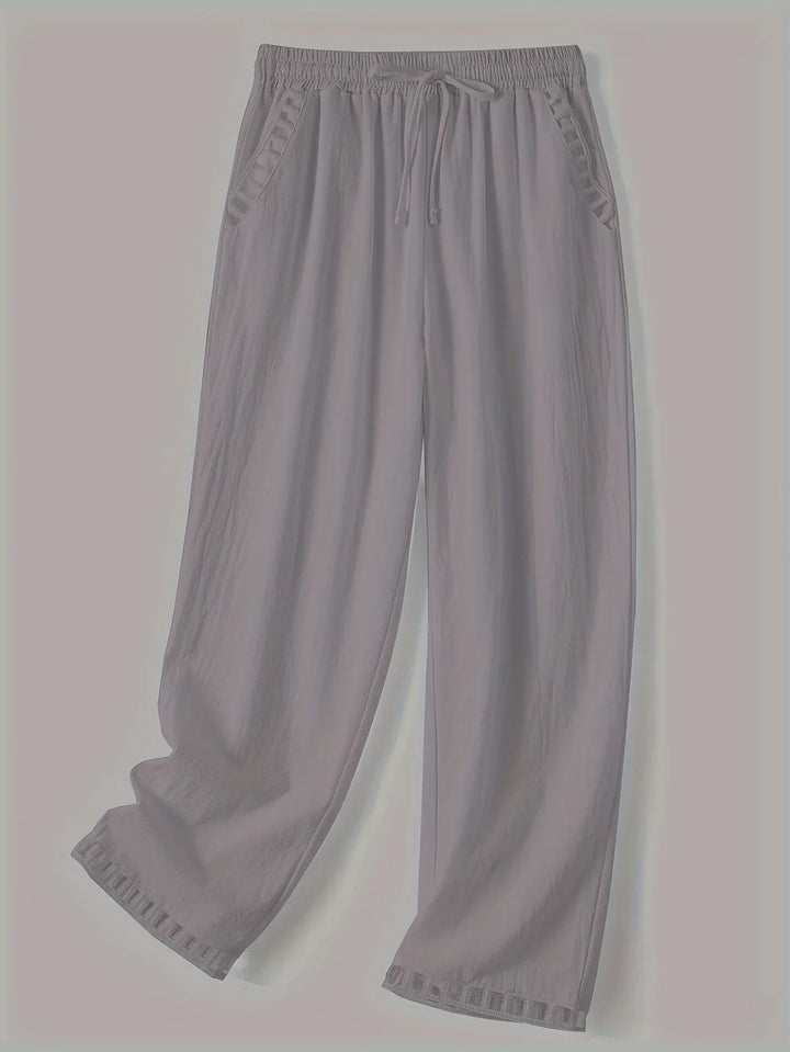 Hazel | Hollow Out Trim Pants