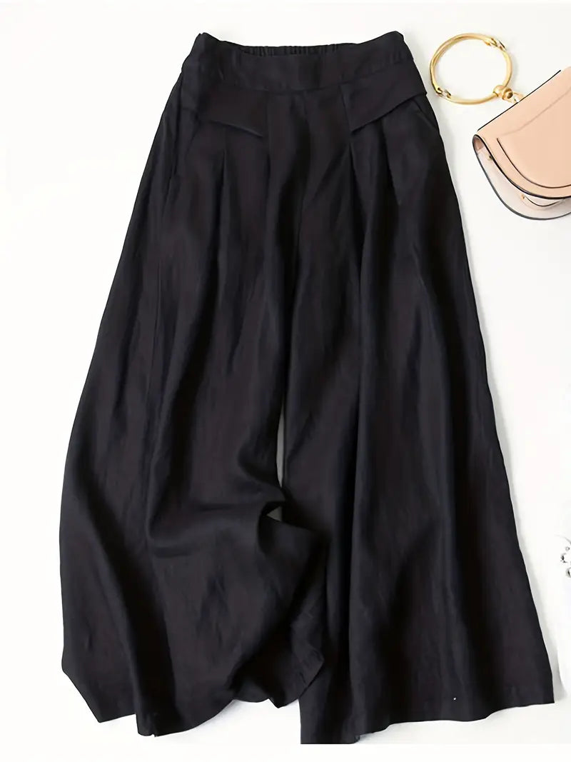 Janelle | Wide Leg Solid Pants
