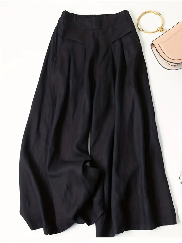 Janelle | Wide Leg Solid Pants