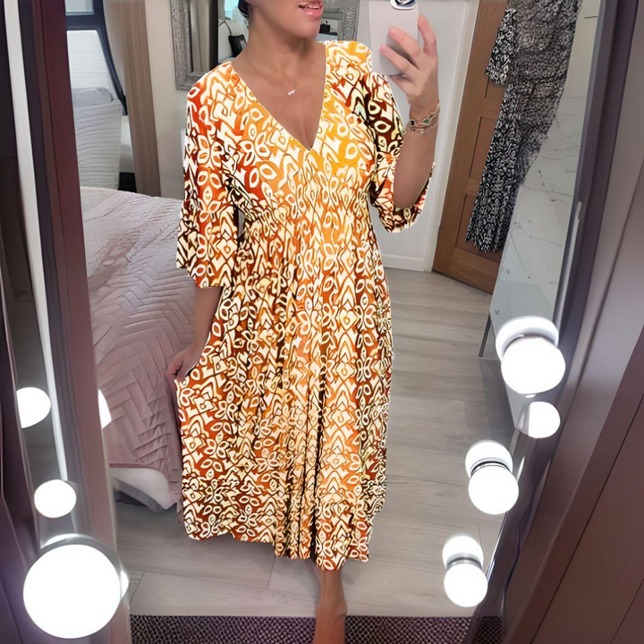 Ysabette | Boho Printed Dress