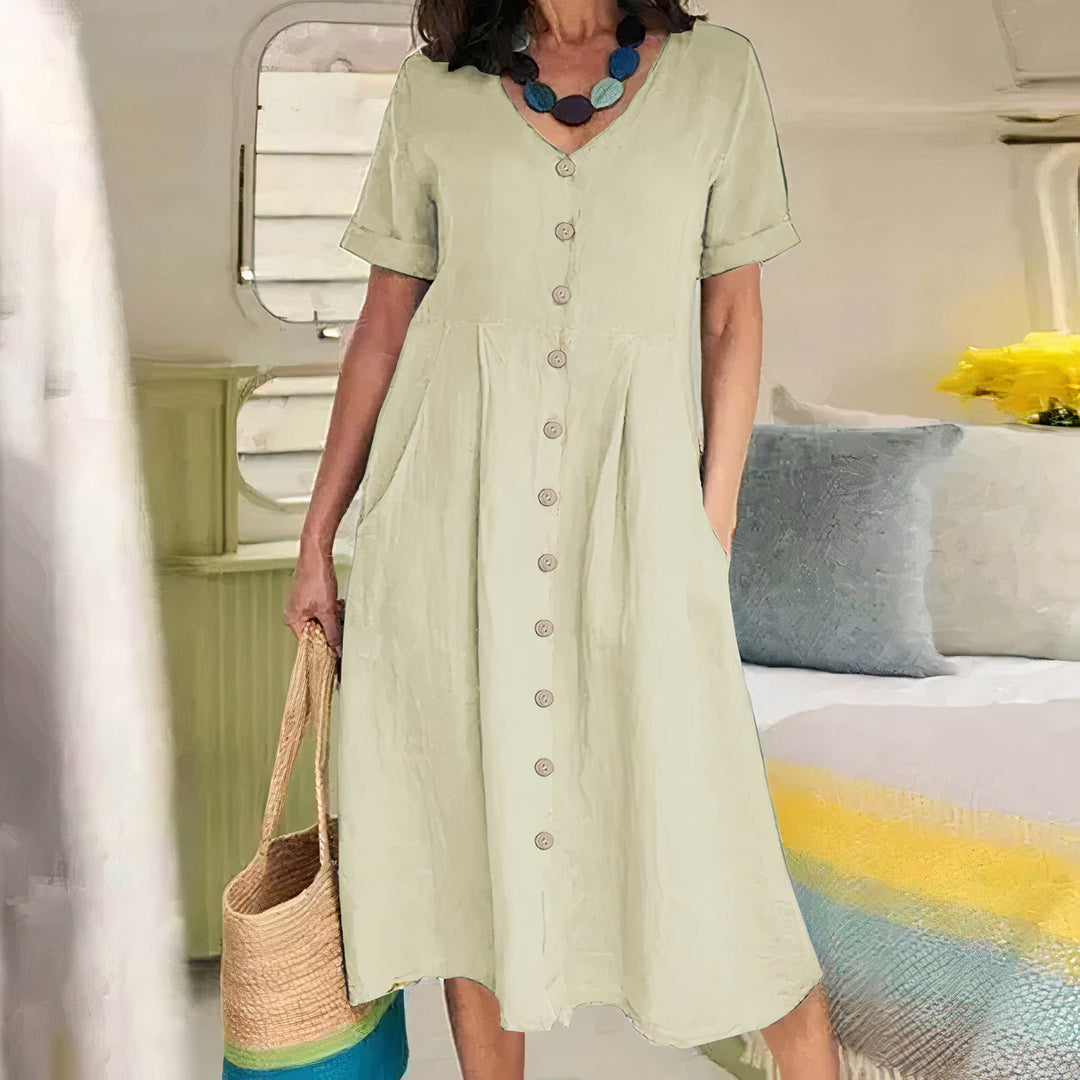 Alice | Effortless Buttoned Dress