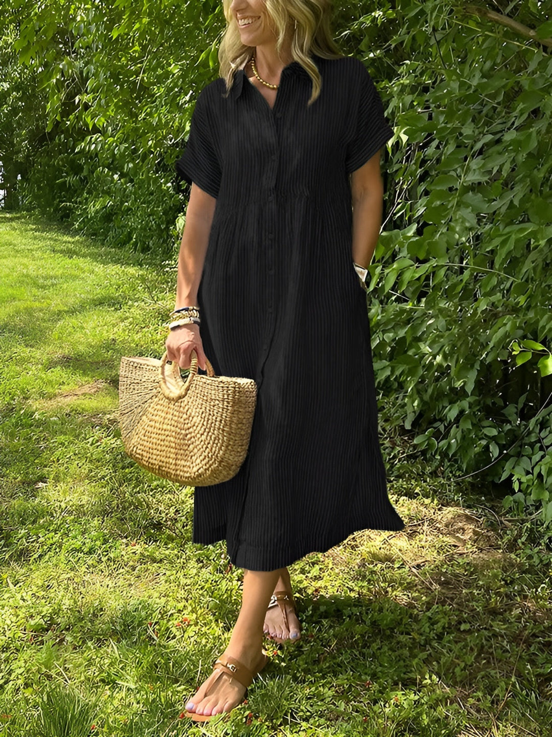 Maidi | Striped Shirt Dress