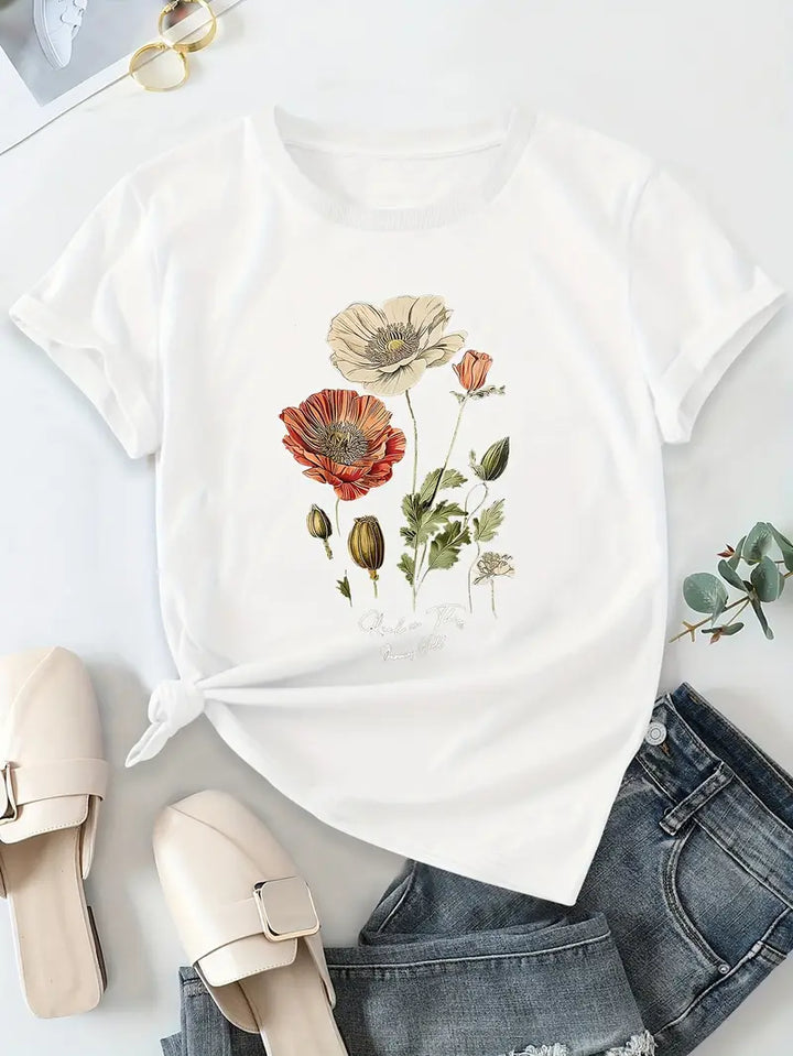 Aimee | Floral Print Tee