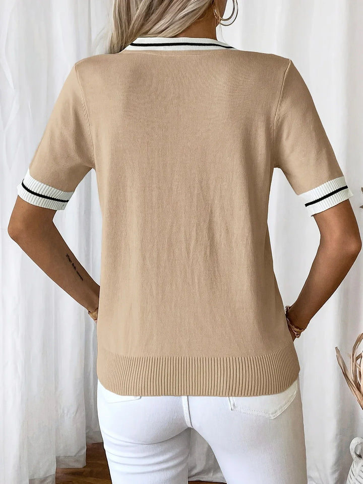 Eden | V-Neck Knit Top