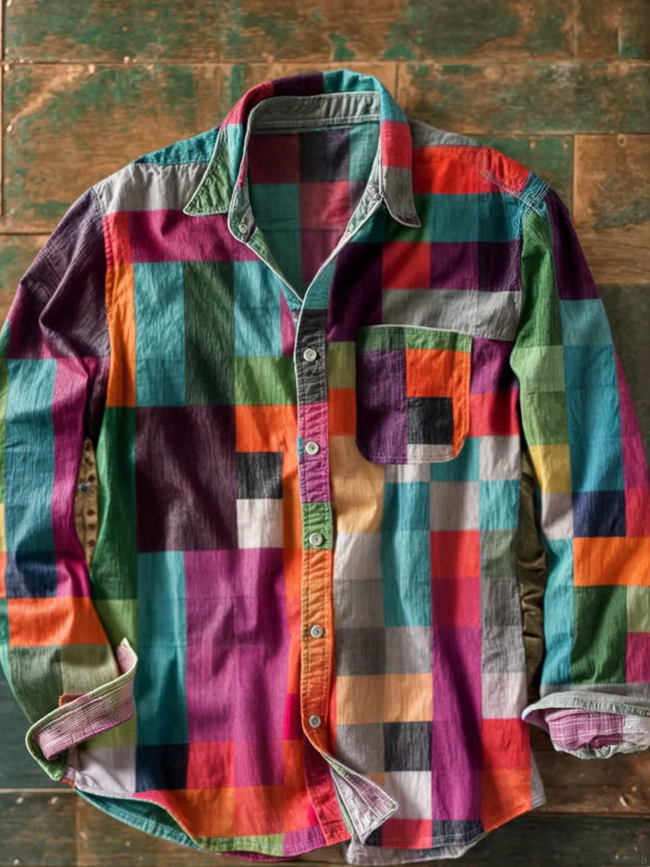 Robin | Patchwork Design Shirt