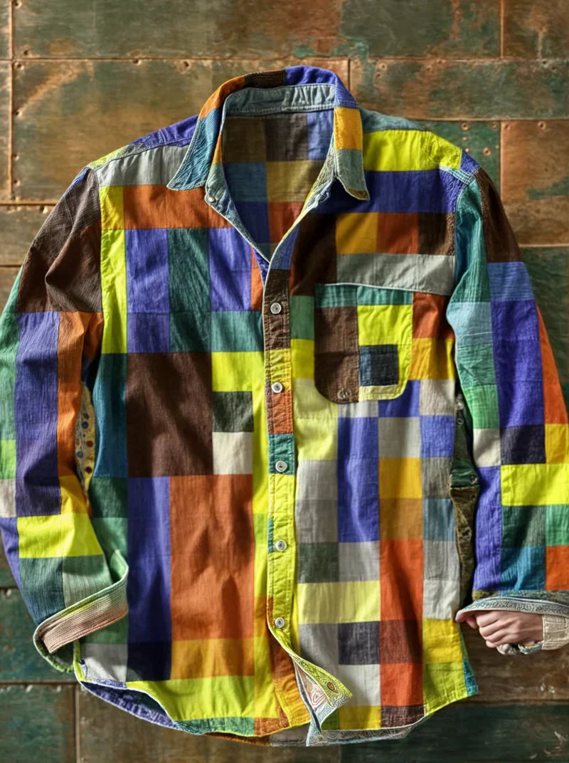 Robin | Patchwork Design Shirt