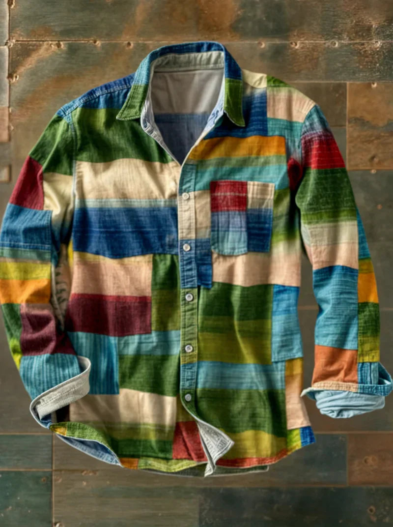 Robin | Patchwork Design Shirt