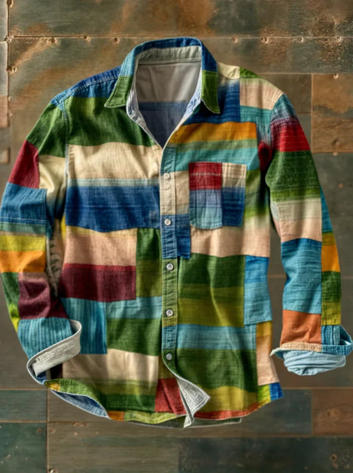 Robin | Patchwork Design Shirt