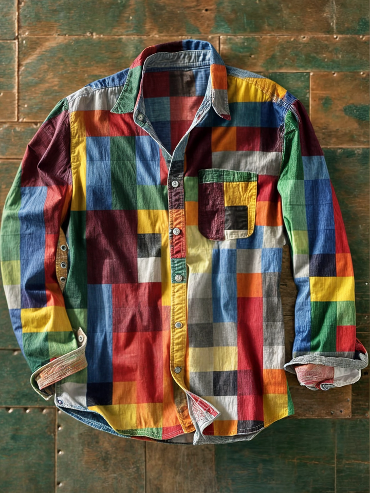 Robin | Patchwork Design Shirt