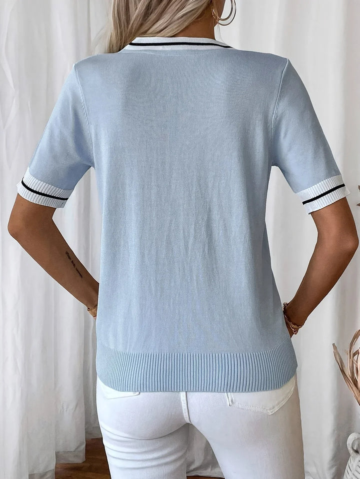 Eden | V-Neck Knit Top