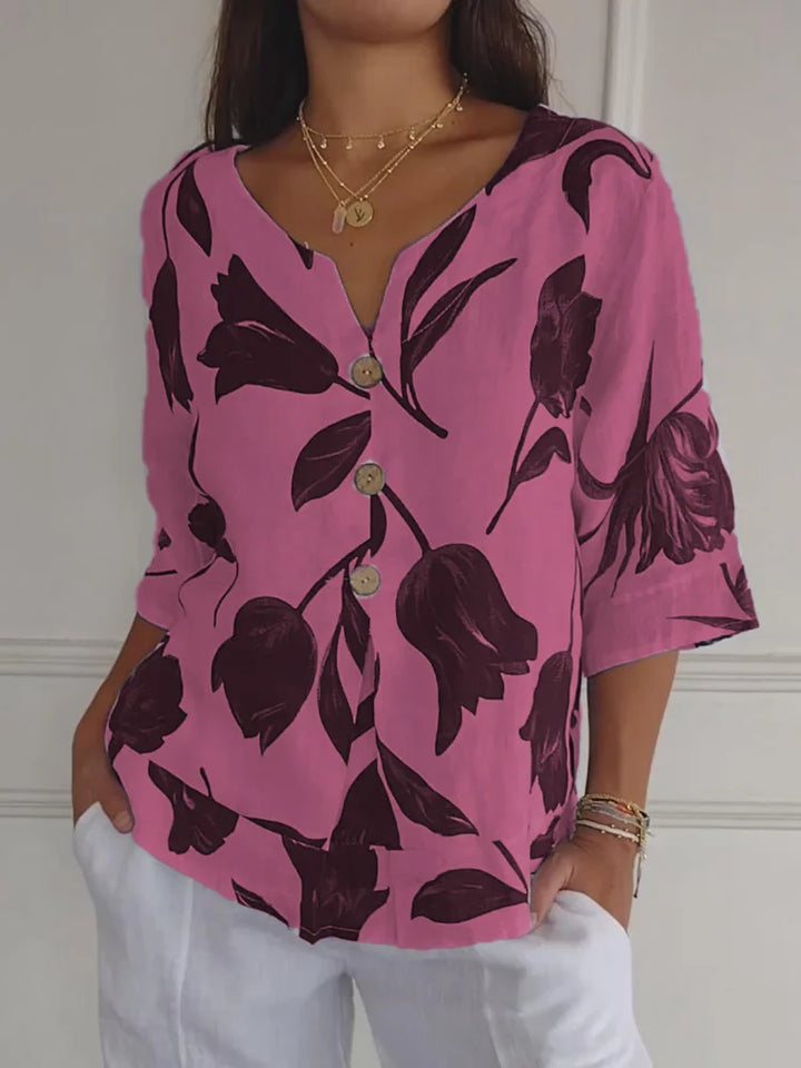 Fianna | Soft and Airy Floral Blouse