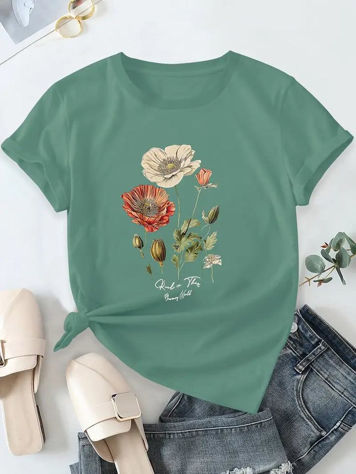 Aimee | Floral Print Tee