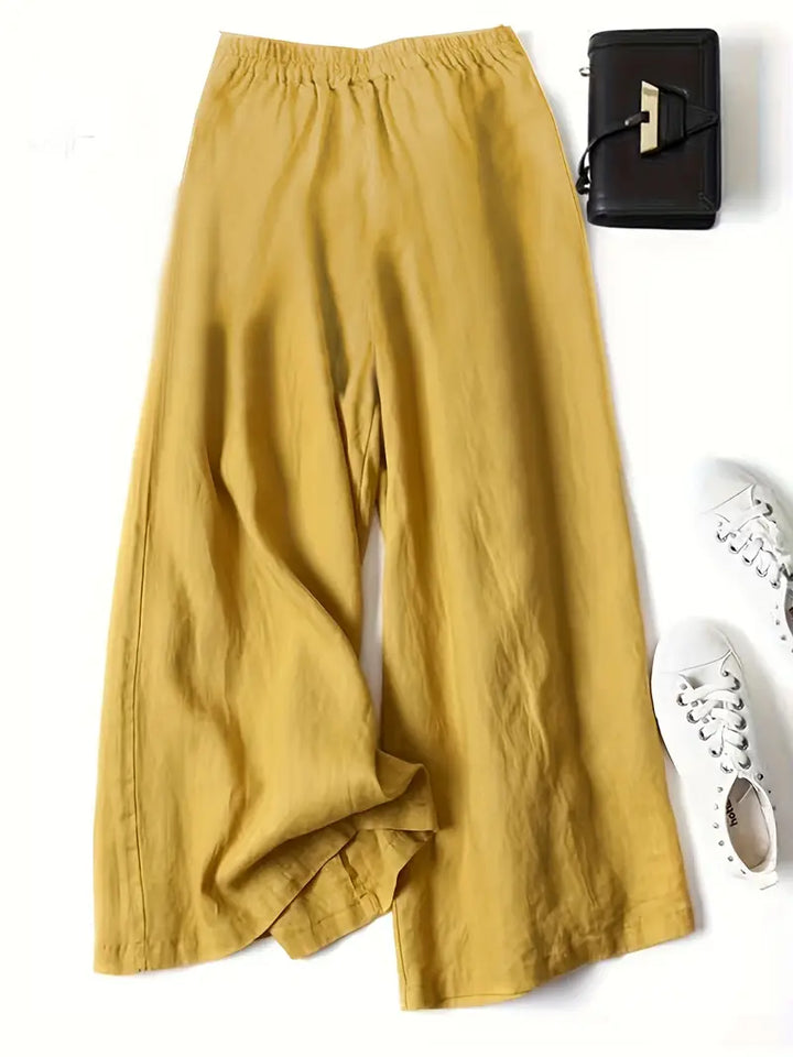Janelle | Wide Leg Solid Pants
