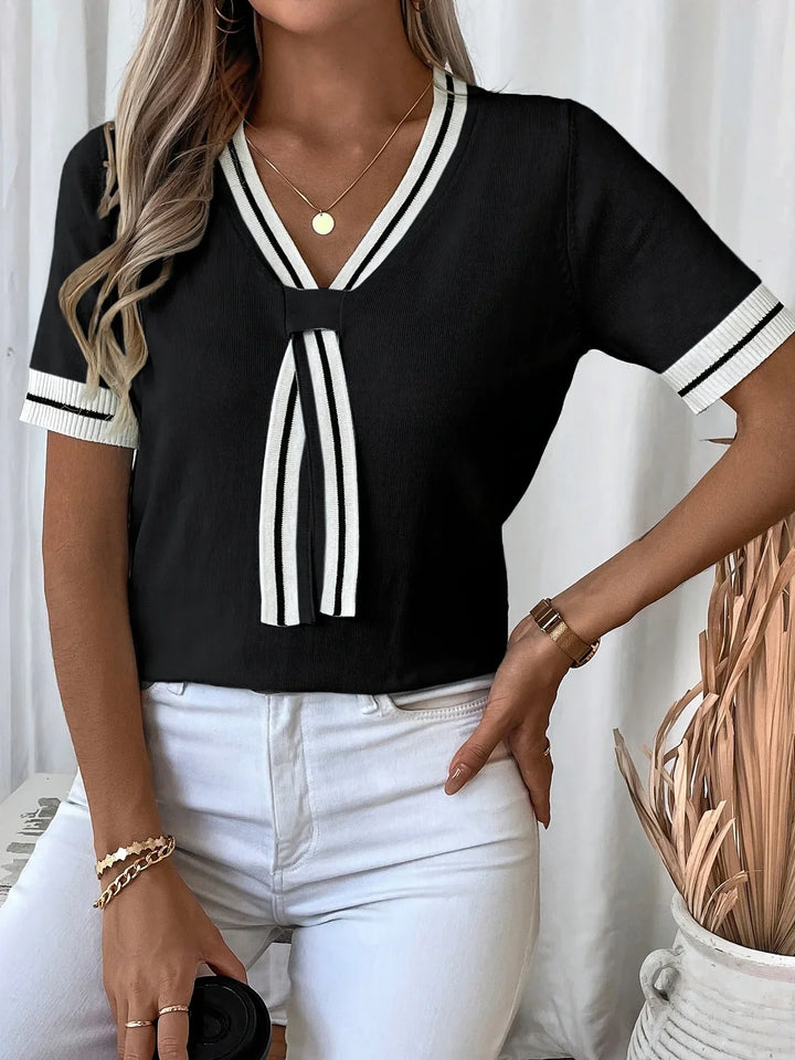Eden | V-Neck Knit Top