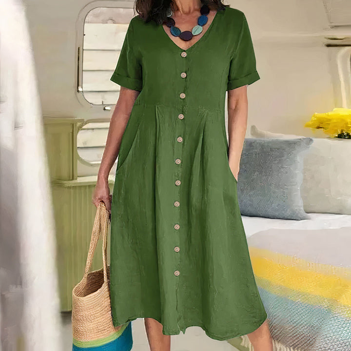 Alice | Effortless Buttoned Dress