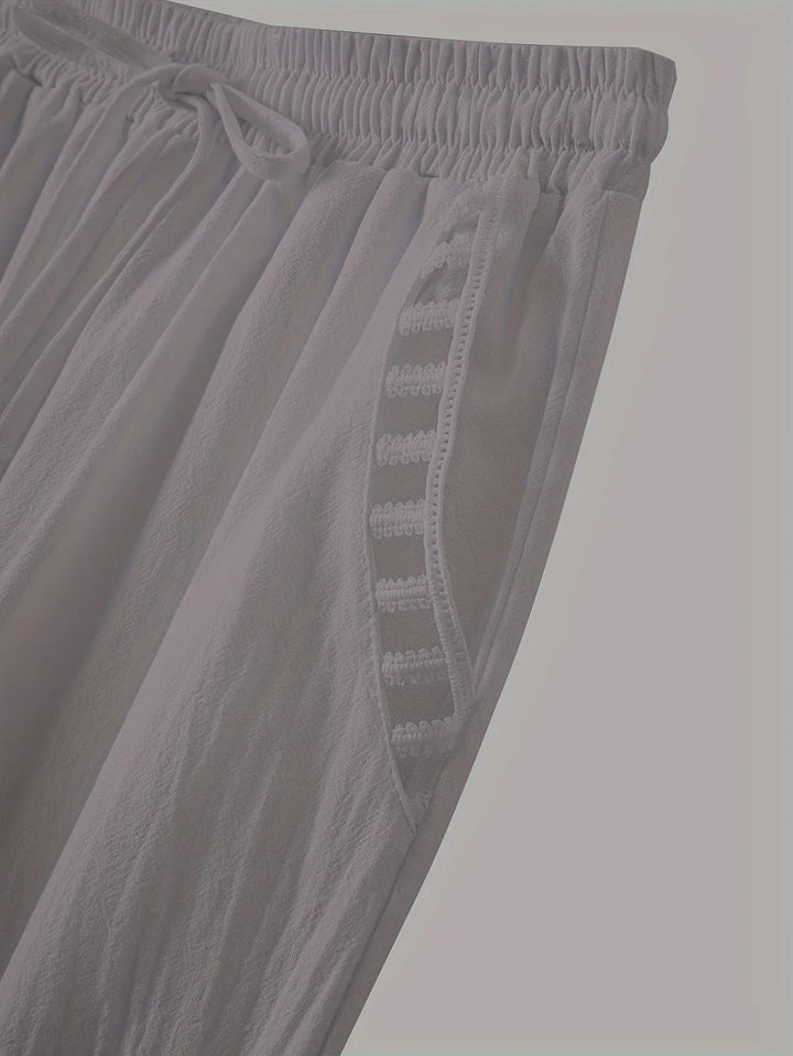 Hazel | Hollow Out Trim Pants