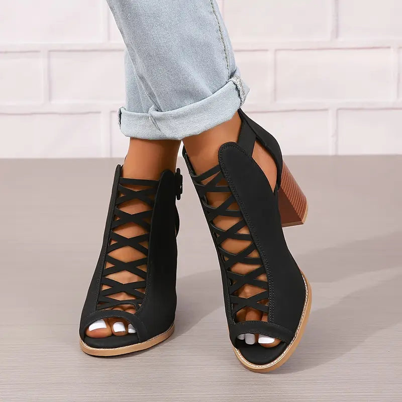 Ryza | Elegant Chunky Heel Sandals
