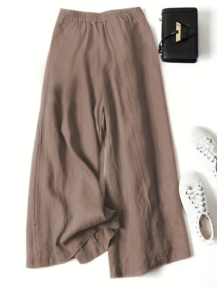 Janelle | Wide Leg Solid Pants