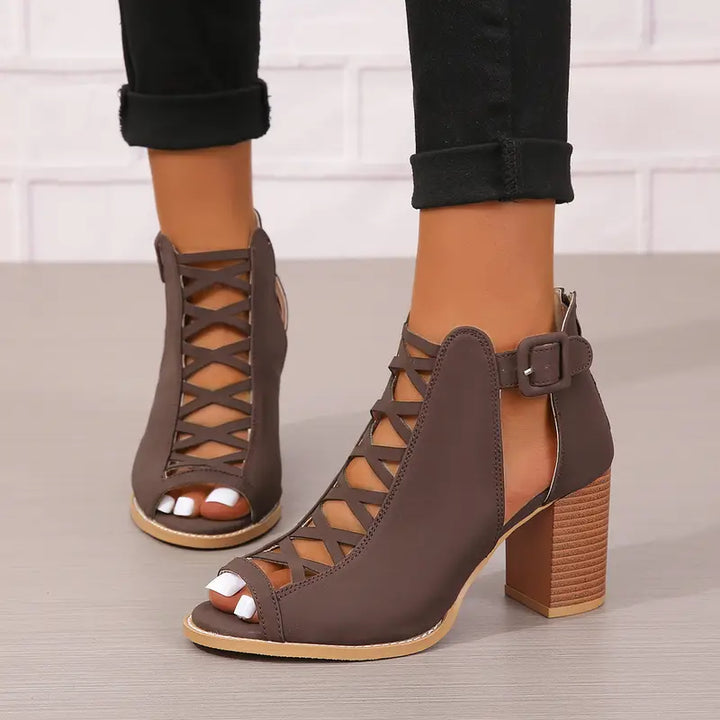 Ryza | Elegant Chunky Heel Sandals