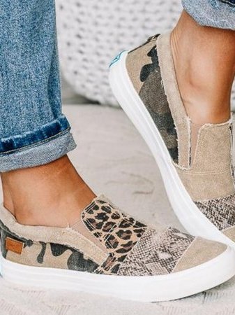 Onavia | Patchwork Slip-On Sneakers