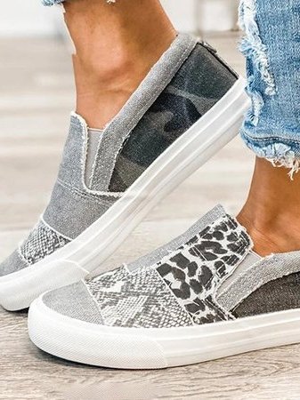 Onavia | Patchwork Slip-On Sneakers