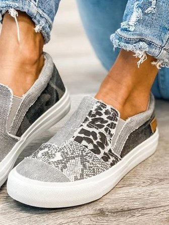 Onavia | Patchwork Slip-On Sneakers