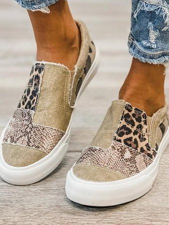 Onavia | Patchwork Slip-On Sneakers