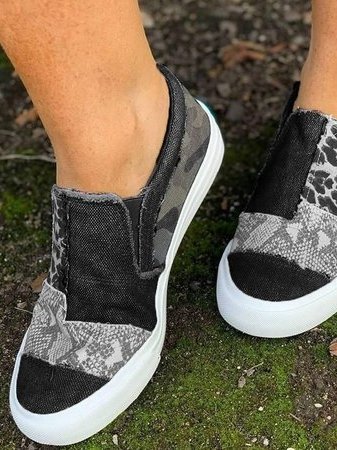 Onavia | Patchwork Slip-On Sneakers