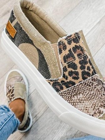 Onavia | Patchwork Slip-On Sneakers