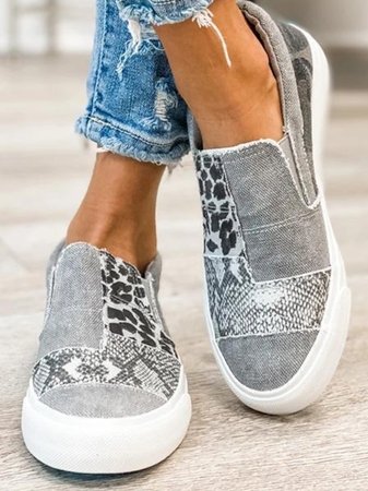 Onavia | Patchwork Slip-On Sneakers