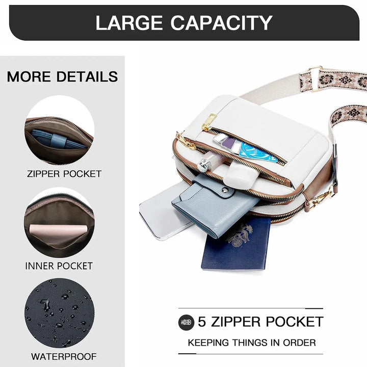 Malin | Printed Strap Crossbody Bag