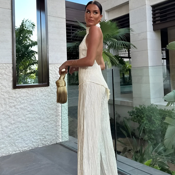 Luchie | Chic Elegant Halter Set