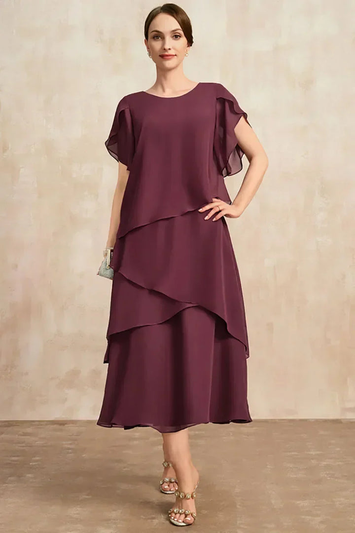 Khloe | Layered Midi Occasion Dress