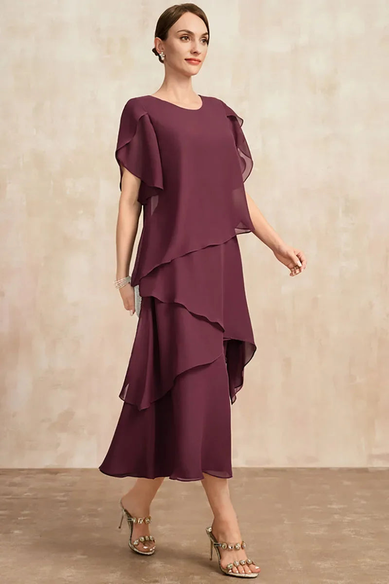 Khloe | Layered Midi Occasion Dress