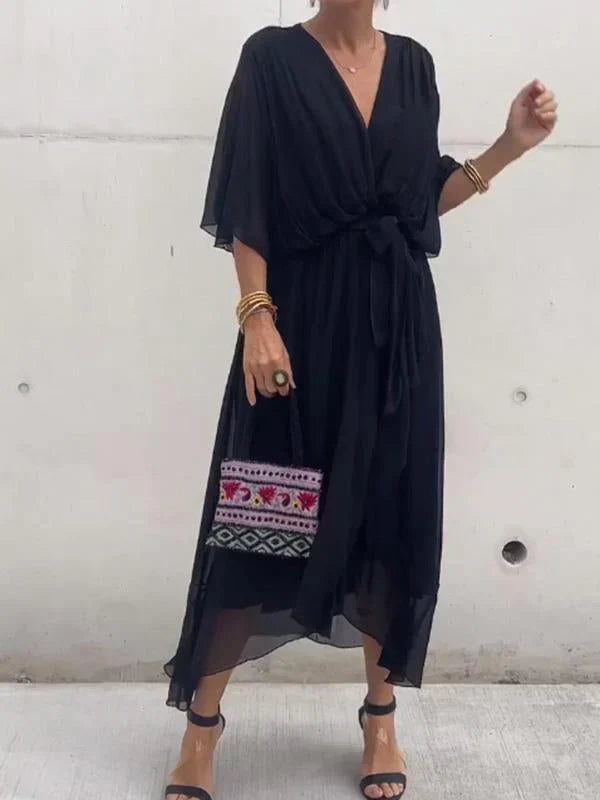 Ramila | V-Neck Flowy Dress