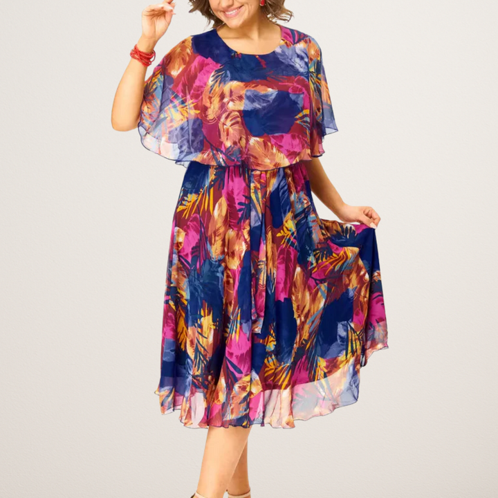 Vivien | Flowy Tropical Dress