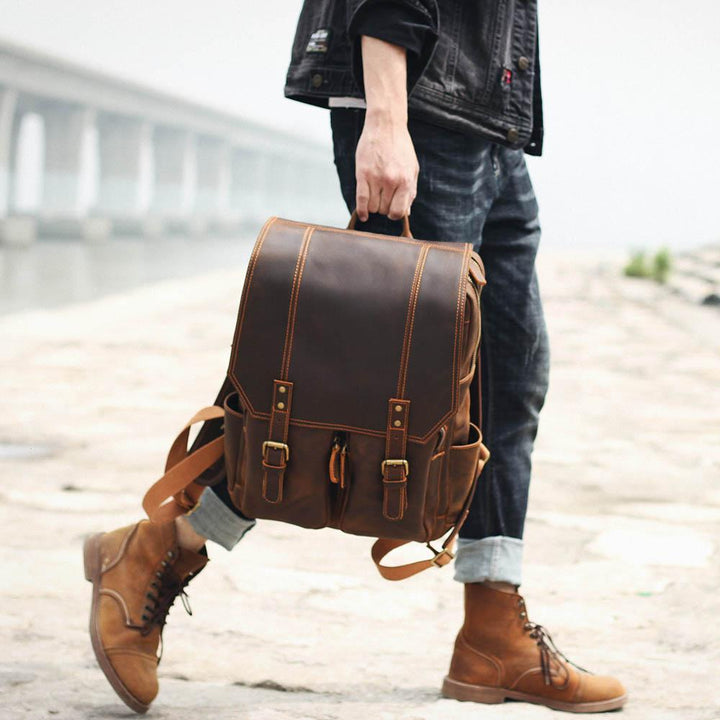 Jonathan | Vintage Buckle Backpack