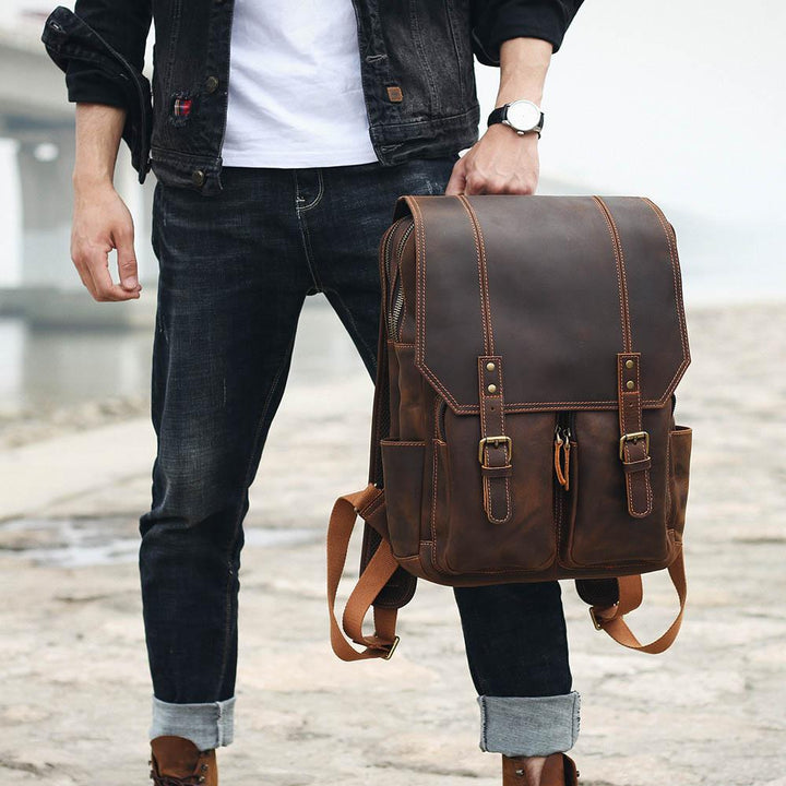 Jonathan | Vintage Buckle Backpack