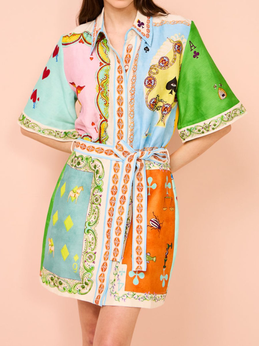 Hearty | Printed Shirt Dress