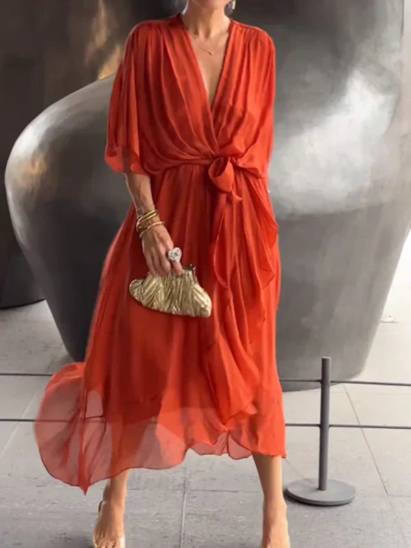 Ramila | V-Neck Flowy Dress
