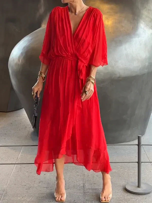 Ramila | V-Neck Flowy Dress