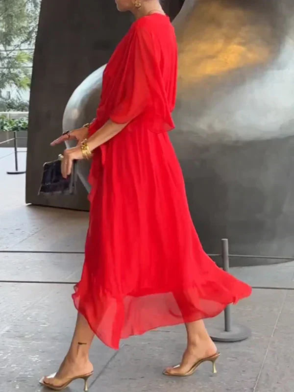 Ramila | V-Neck Flowy Dress