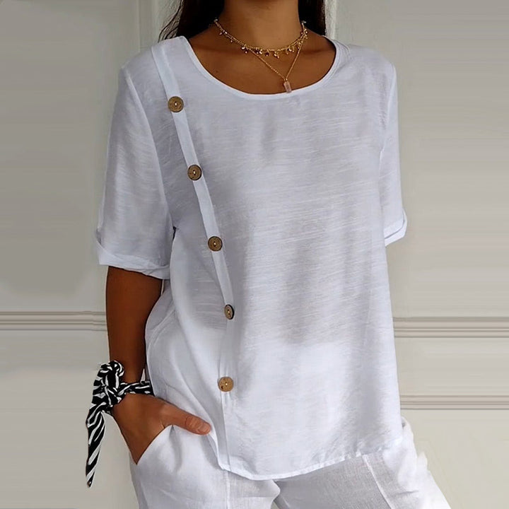 Jellian | Side Button Blouse