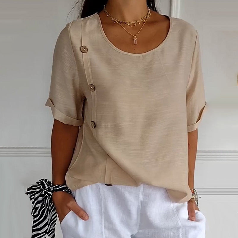 Jellian | Side Button Blouse