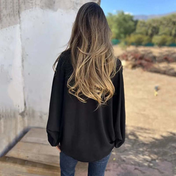 Véronique | Loose Fit Long Sleeve Blouse