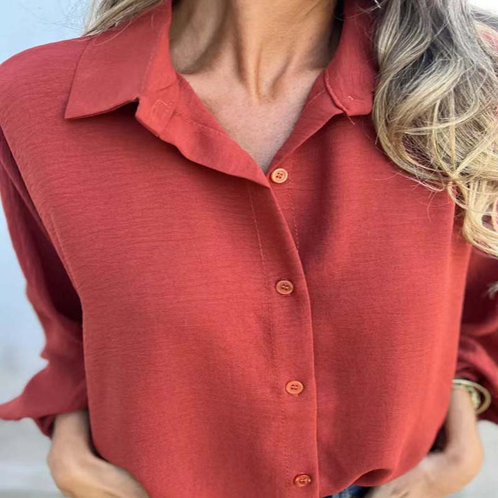 Véronique | Loose Fit Long Sleeve Blouse