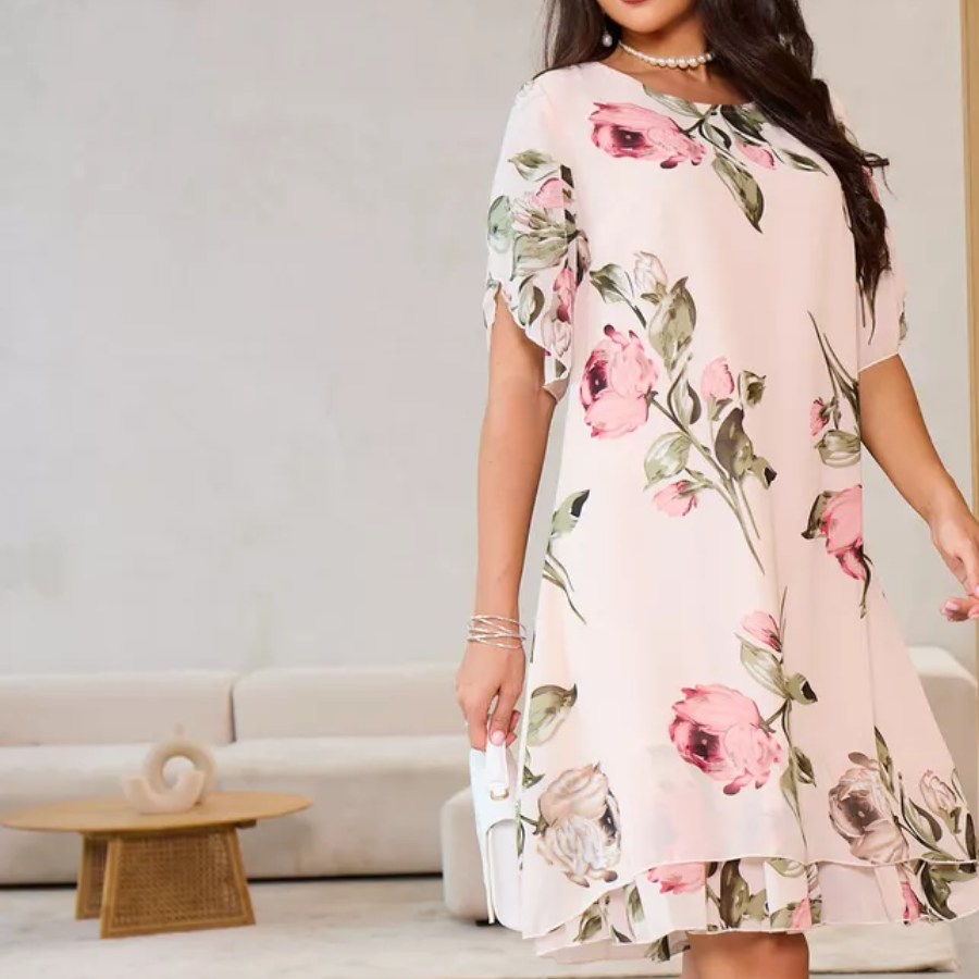 Claire | Layered Floral Dress
