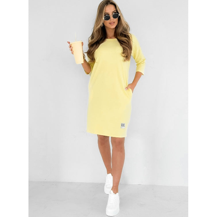 Lyka | Everyday 3/4 Sleeve Dress with Pockets