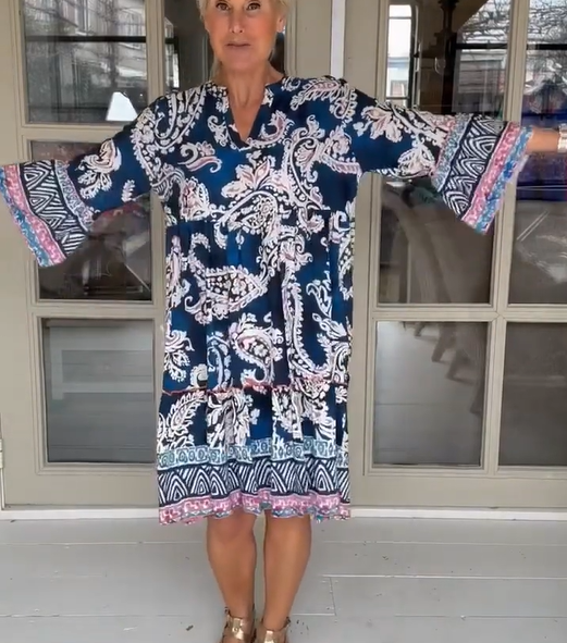 Irica | V-Neck Floral Dress